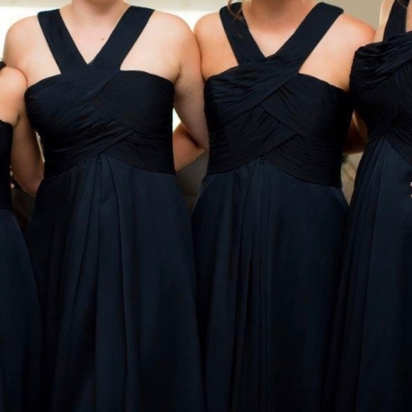Mori Lee Navy Bridesmaid Dress - Picture 1 of 5